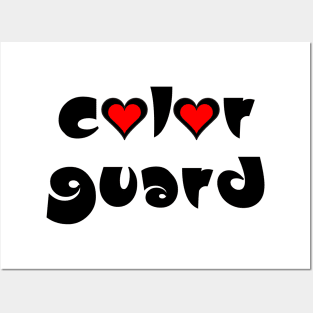 Color Guard Hearts Posters and Art